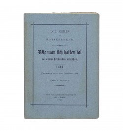 Wie man sich halten sol bei einem sterbenden menschen. 1482.
