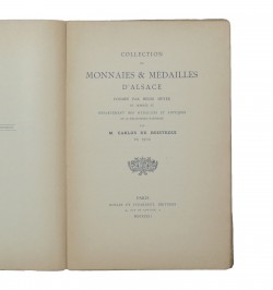 Collection de monnaies & médailles d'Alsace formée par Henri Meyer...