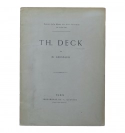 Extrait de la Revue des Arts décoratifs du 20 avril 1883. Th. Deck.