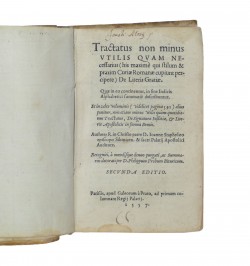 Tractatus non minus utilis quam necessarius de literis gratiae.