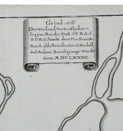 Grund-riss Der Weiland Vortrefflichen Freyen Reichs Statt Strasburg