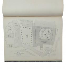 Vues des batiments du collège de Saint-Guillaume et du Gymnase Protestant incendiés le 29 juin 1860.