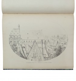 Vues des batiments du collège de Saint-Guillaume et du Gymnase Protestant incendiés le 29 juin 1860.