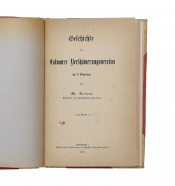 Geschichte des Colmarer Verschönerungsvereins in 2 Theilen.