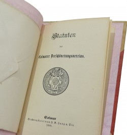 Geschichte des Colmarer Verschönerungsvereins in 2 Theilen.