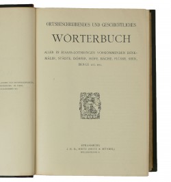 Ortbeschreibendes und Geschichtliches Wörterbuch.