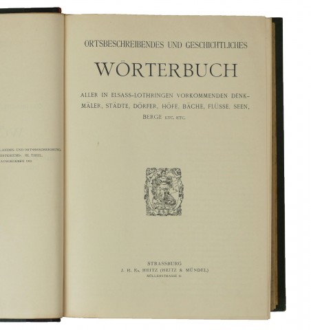 Ortbeschreibendes und Geschichtliches Wörterbuch.