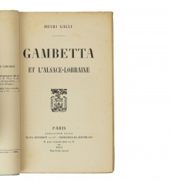 Gambetta et l'Alsace-Lorraine.