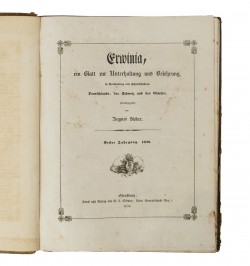 Erwinia, ein Blatt zur Unterhaltung und Belehrung.
