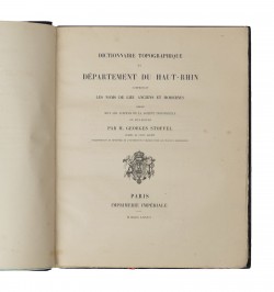 Dictionnaire topographique du département du Haut-Rhin.