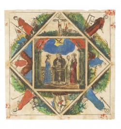 Ensemble de 4 souhaits de baptême allemand 1803-1828.