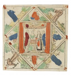 Ensemble de 4 souhaits de baptême allemand 1803-1828.