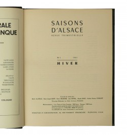 Saisons d'Alsace Année 1951. Réunion des 4 revues.