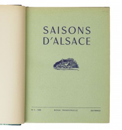 Saisons d'Alsace Année 1949. Réunion des 4 revues.