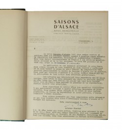 Saisons d'Alsace Année 1950. Réunion des 4 revues.