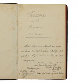 [Manuscrit] Mémoire sur la province d'Alsace, année 1718.