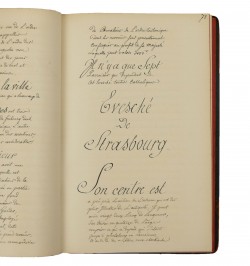 [Manuscrit] Mémoire sur la province d'Alsace, année 1718.