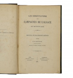 Les constitutions des campagnes de l'Alsace au Moyen-Âge.