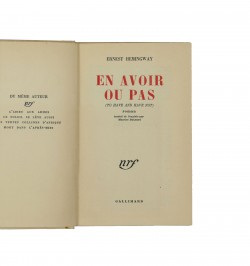 En avoir ou pas (To have and have not).