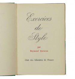 Exercices de style.