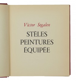 Stèles - Peintures - Equipée.