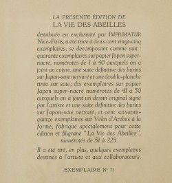 La vie des abeilles.