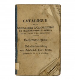 Catalogue de la librairie d'éducation de Frédéric-Charles Heitz.