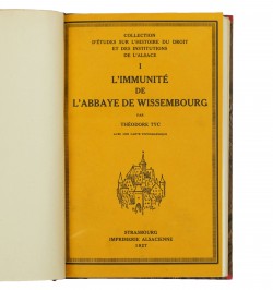L'immunité de l'Abbaye de Wissembourg.