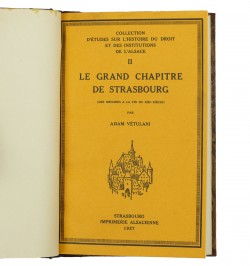 Le grand chapitre de Strasbourg (des origines à la fin du XIIIe siècle).