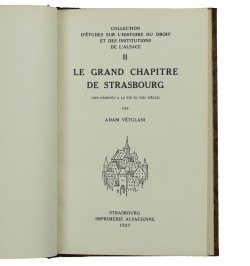 Le grand chapitre de Strasbourg (des origines à la fin du XIIIe siècle).