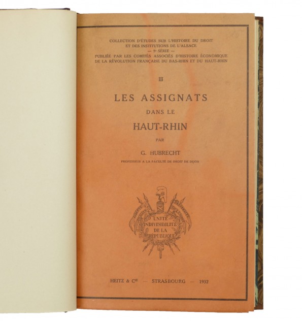 Les assignats dans le Haut-Rhin. Les assignats dans le Haut-Rhin.