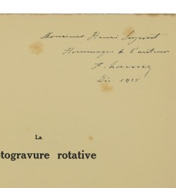 Un progrès dans l'imprimerie : La photogravure rotative. Historique-procédés-formules.