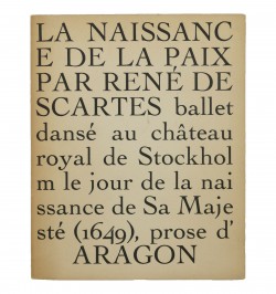 La naissance de la paix.