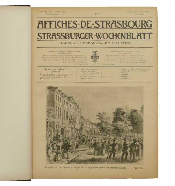 [Journal] Affiches de Strasbourg - Strassburger Wochenblatt - Année 1903.