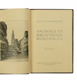 Archives et bibliothèque municipales. Bulletin n°1.