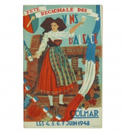 Foire régionale des vins d'Alsace, Colmar, 4, 5, 6 et 7 juin 1948.
