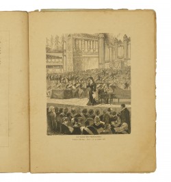 Compte-rendu de la fête offerte le 24 octobre 1878 aux maçons étrangers dans la grande salle du Palais du Trocadéro.