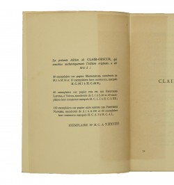 Clair-Obscur. Poèmes.