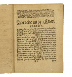 Postilion, An Alle und Jede Evangelische Koenige unnd Potentaten.