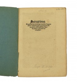 Peregrinus... Joannis Geiler Keyserspergii.