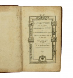 Révolutions de Paris.