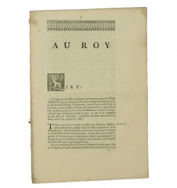 Grand Bailliage de Haguenau. Requête au Roy.