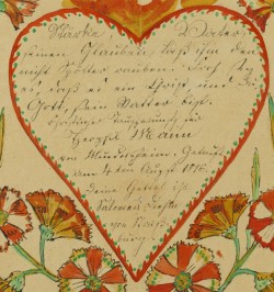 Souhait de baptême. Mundolsheim, Strasbourg 1816.