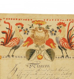 Souhaits de baptême. Schillersdorf 1830.
