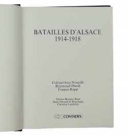 Batailles d'Alsace, 1914-1918.