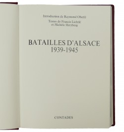 Batailles d'Alsace, 1939-1945.