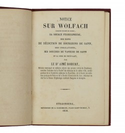 Notice sur Wolfach (Grand Duché de Bade), sa source ferrugineuse,
