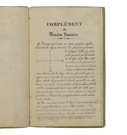 Complément du dessin linéaire.