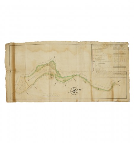 Abbaye d'Ebersmünster - Plan d'arpentage.