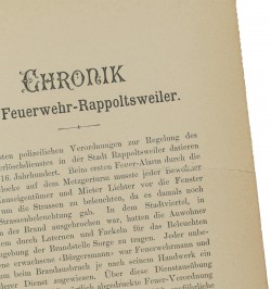Festschrift zur Erinnerung an das dreifache Feuerwehrfest.